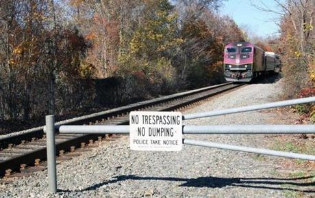 The woman?s body was found along the MBTA railroad tracks near the intersection of Oak and Crapo streets.
